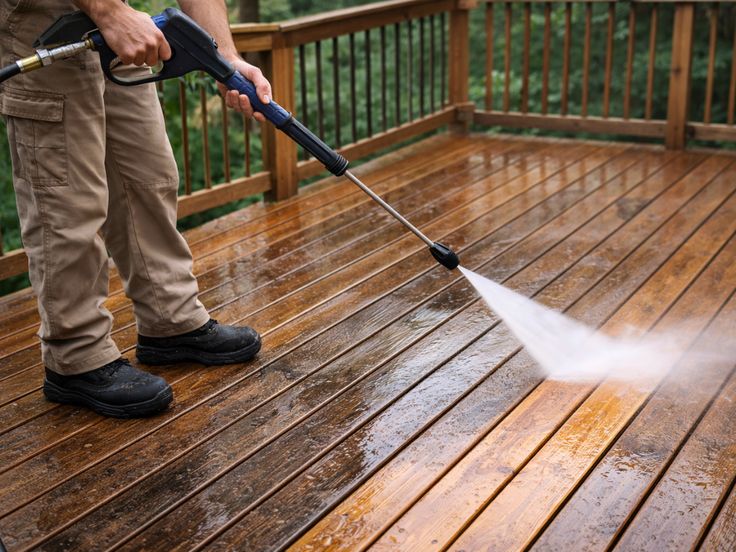 Decking cleaning